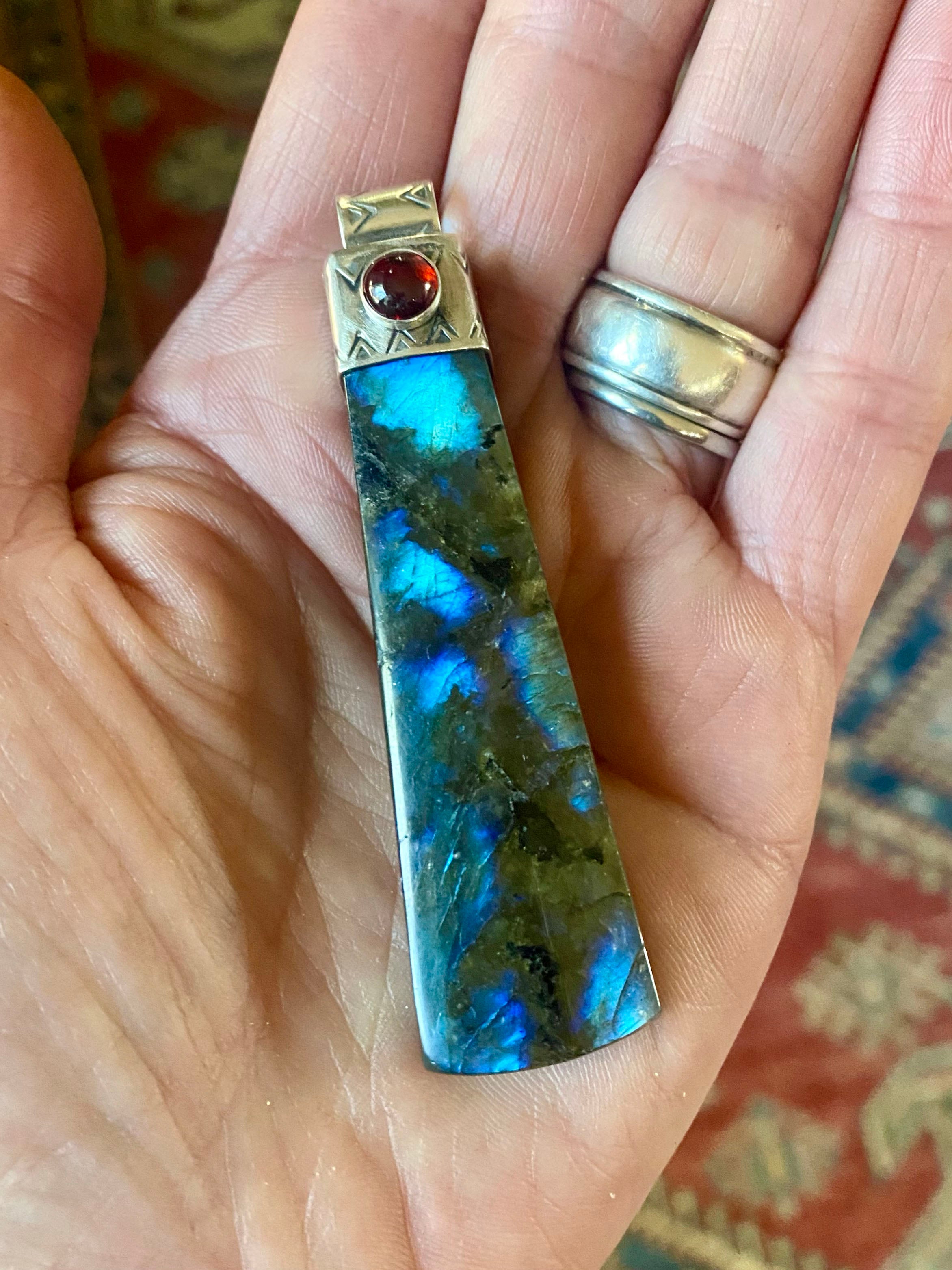 Labradorite & Garnet Necklace