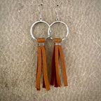 Leather Fringe Earrings