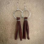 Leather Fringe Earrings