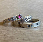 Sassy Stacks (I can do hard things, Rhodolite Garnet)