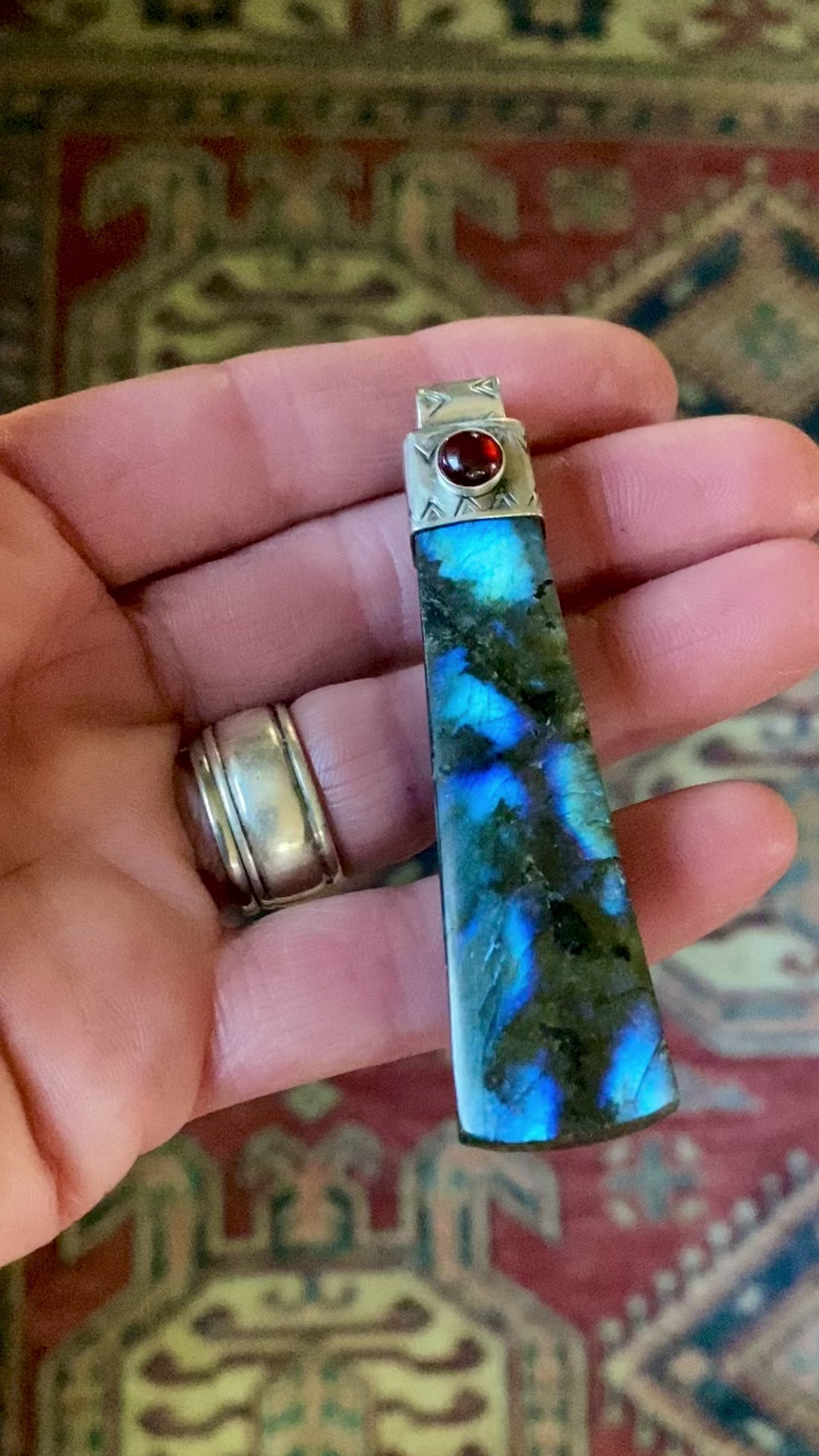 Labradorite & Garnet Necklace